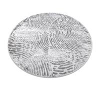 Alfombra MEFE moderna Circulo 8725 círculos Huella dactilar - Structural dos niveles de vellón gris circulo 200 cm