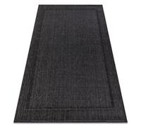 Alfombra MIMO 5979 sisal exterior marco color negro 180x270 cm