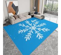 Alfombra Moderna 120 x 170 cm Lavable a Máquina, Alfombra de Pelo Corto Antideslizante Geométrico - Moqueta Resistente Copos de Nieve Letras Rayas Amor para Salón Dormitorio Comedor Oficina