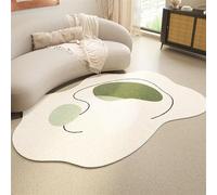 Alfombra moderna, abstracta, minimalista, irregular, lavable, elegante, suave, para sala de estar, dormitorio, decoración del hogar, fácil de limpiar, diseño antideslizante