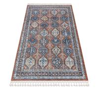 Alfombra moderna BELLE BG60A marrón / rosado Franjas 140x190 cm