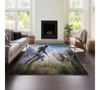 Alfombra Moderna De Playerunknown's Battlegrounds para Sala De Estar, Dormitorio Infantil, De Pelo Corto, Lavable, Antideslizante, para Coche. (Battlegrounds 01,140x200cm)