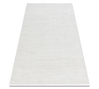 Alfombra moderna DUKE 51376 crema - Rayas estructurada muy suave flecos 200x290 cm