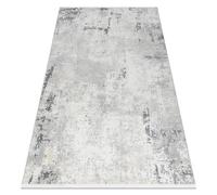 Alfombra moderna DUKE 51378 crema / gris - Hormigón piedra estructurada muy suave flecos 280x370 cm