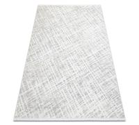 Alfombra moderna DUKE 51550 crema / gris - Conducción estructurada muy suave flecos 240x330 cm