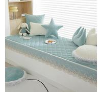 Alfombra Moderna para Ventanal, Cojín Antideslizante para Ventanal, Alfombra para Dormitorio Y Sala De Estar, Alfombra Larga De Invierno para Banco, Fundas para Sofá, Green 27.6 x 82.7