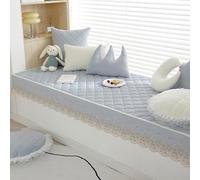 Alfombra Moderna para Ventanal, Cojín Antideslizante para Ventanal, Alfombra para Dormitorio Y Sala De Estar, Alfombra Larga De Invierno para Banco, Fundas para Sofá, Skyblue 27.6 x 82.7