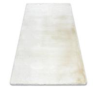 Alfombra moderna TEDDY NEW wool 45 shaggy felpa muy gruesa crema 160x220 cm