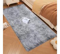 Alfombra Moderna y Mullida 260 x 420 cm Antideslizante, Fluffy, Muy Suave, No Se Desprenden, Lavable Hasta 30 Grados, Pelo Largo Alfombra, Alfombras Grandes, para Dormitorio, Sala de Estar, Tie-dye-C