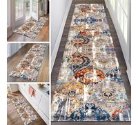 Alfombra, Moqueta, Extra Long Narrow Rugs, Retro Non Slip Washable Runner Rugs Floor Mat for Entryway Bedroom Living Room Laundry Room - Width 60cm 70cm 80cm(60x600cm/2ftx19.7ft)