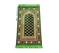Alfombra musulmana de terciopelo de lujo con cuentas de oración | Janamaz | Sajjadah | Alfombra de oración islámica suave | Regalos islámicos | Alfombra de oración alfombra de terciopelo