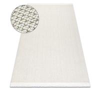 Alfombra NANO FH92A llanura color bucle tejido plano blanco 160x220 cm