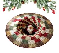 Alfombra navideña para la entrada - Decoración decorativa, alfombra de ilusión 3D Navidad suelo | Para entrada, patio, suelo, casa, exterior, dormitorio, salón, cocina, porche, ambientes interiores