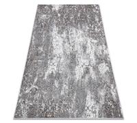 Alfombra NOBLE moderna 6773 45 Ornamento vintage - Structural dos niveles de vellón crema / gris 80x150 cm
