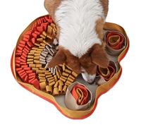 Alfombra olfativa para Perros, 48 x 48 cm, interactivos, Alfombrilla de búsqueda de Comida para Perros, para Uso Interior, salón, Cachorros y pequeños, medianos y Grandes