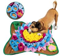 Alfombra olfativa para perros, juego interactivo de alimentación con ventosas de girasol, alfombra dispensadora de premios para perros con r