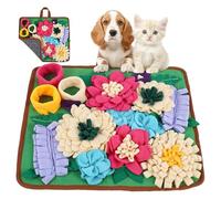 Alfombra Olfativa Para Perros Pequeños - Base Plegable Antideslizante y Dispensador de Forrajeo,Tapete De Olfateo Para Perros Grandes,Para Excavar, Olfatear, Lamer, Entrenamiento Y Enriquecimiento Int