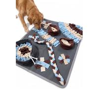 Alfombra Olfativa para Perros - Snuffle Mat Interactivo para Entrenamiento Mental y Olfato, Rompecabezas Dispensador de Premios y Comida Lenta, Base Oxford Lavable con Ventosa Antideslizante