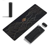 Alfombra Ordenador, Tapete Secretaria Alfombrillas Teclado y Raton Alfombra Gaming Ordenador Escritorio, Ratón Grande Para Uso Doméstico Oficina Base Goma Antideslizante (800 mm x 300 mm x 2 mm)