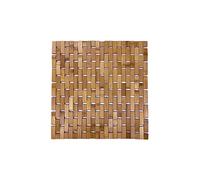 Alfombra para baño Evideco con tiras de bambú, enrollable, plegable, natural y antideslizante para la salida de la ducha