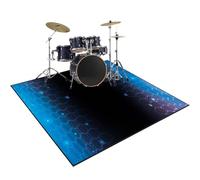 Alfombra para Batería Electrónica, Alfombras Acusticas 140 x 120 cm Alfombras Tambores Antideslizantes, Alfombras Drum Alfombra de Tambor para Kits de Batería Electrónica Bombo Caja Y Otras Alfombras