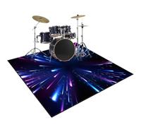 Alfombra para Batería Electrónica, Alfombras Acusticas 180 x 160 cm Alfombras Tambores Antideslizantes, Alfombras Drum Alfombra de Tambor para Kits de Batería Electrónica Bombo Caja Y Otras Alfombras