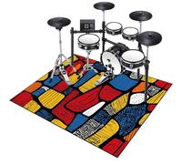 Alfombra para Batería y Percusión Alfombra Bateria Electronica Alfombras Acusticas Piano Alfombras de Batería Acústico Alfombrillas de Tambor Insonorizada Antideslizantes Alfombrilla 160 x 140 cm
