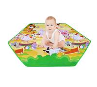 Alfombra para bebés para el piso - estera de rastreo de espuma en forma de hexágono, cojín educativo impermeable | Superficie de actividad de niños a prueba de choque, almohadilla de aprendizaje elást