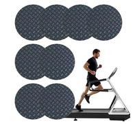 Alfombra para caminar, cinta de correr para alfombra | 8x placa de reducción de ruido de la cinta de correr - Protección de alfombra redonda, absorción de impactos, equipo de fitness pesado de doble