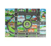 Alfombra para coche, 83 x 57 cm, nailon, mapa de ruta, alfombra para niños, perfecta para coches de juguete, imaginativos, actividades en interiores, diversión familiar, aprendizaje creativo, juegos