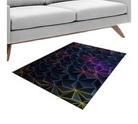 Alfombra para dormitorio, alfombra lavable | Alfombra de suelo alfombra visual para interiores | Crea un área acogedora Alfombra protectora para el suelo de la casa antideslizante para gu