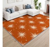 Alfombra para dormitorio, diseño de erupción de estrellas atómicas, 60 x 90 cm, alfombra de cocina, antideslizante, lavable, para salón, comedor, entrada interior