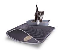 Alfombra para gatos yatek, 76,5 x 61,5cm. doble capa impermeable, anti