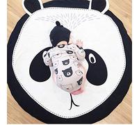Alfombra para habitación de bebé, alfombra de juego, color negro y blanco, algodón redondo, animales, moqueta para niños y niñas, regalo AMTPA