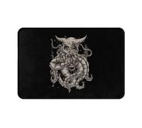 Alfombra para Interior Monstruos Marinos Esqueléticos Suaves Felpudo Entrada Duradera Felpudo Entrada Casa para Recibidor Hogar Balcón 60X40Cm