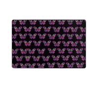 Alfombra para Interior Regalo para El Autismo Mariposa De Concienciación sobre El Autismo Atrapapolvo Felpudo Absorbentes Tapete De Entrada para Pasillo Casa Oficina 60X40Cm