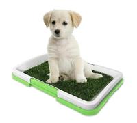 Alfombra para maceta para perros - Capa de césped sintético, alfombrilla de entrenamiento reutilizable, base de drenaje de secado rápido, bandeja portátil ligera, de para mascotas de co