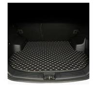 Alfombra para Maletero para MG 5 2022-2023, Accesorios para Coche, Estera de Maletero de Coche Personalizada de Cuero de Microfibra Interior Alfombrilla de Maletero(Black Beige)