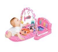 Alfombra para Patada y Juego | con música, luces y educación temprana ajustable | Plegable Piano Juego Gimnasio Infantil Alfombra Actividad - para Salón, Dormitorio, Cuarto de Bebé, Guardería,