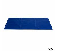 Alfombra para perros Mascow Azul Espuma Gel 49,5 x 1 x 90 cm Refrescante (6 Unidades)