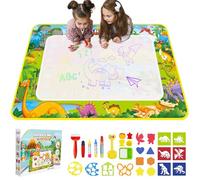 Alfombra para Pintar con Agua, Pizarra Mágica Reutilizable 110x70 cm - Juguete Educativo de Aprendizaje Temprano para Niños de 2 a 6 Años, Regalo sin Tinta ni Mancha con 4 Bolígrafos y Libro de Dibujo