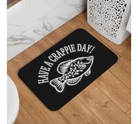 Alfombra para Puerta Que Tengas Un Día De Fish Perca Antideslizante Alfombra Entrada Interior Resistente Tapete De Entrada para Baño Hogar Cocina 60X40Cm