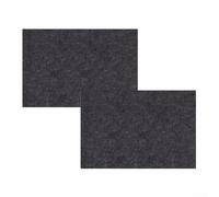 Alfombra para reptiles, paquete de 2 fibras, terrario, forro de cama seguro para dragones barbudos, serpientes, gecos, cangrejos ermitaños, tortugas, gris, fácil de limpiar, térmico (80 x 40 cm)