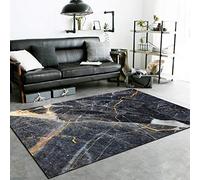 Alfombra para sala de estar, 120 x 160 cm, muy suave, antideslizante, para dormitorio, lavable, de pelo corto, para decoración del hogar, oficina, alfombra moderna y ligera, textura de lujo, color