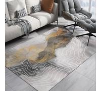 Alfombra para Sala de Estar Accesorios para habitación Infantil geometría Abstracta Lavable Antideslizante Moderna para Dormitorio Sala de Estar Alfombra navideña alfombras Grises para Jugar