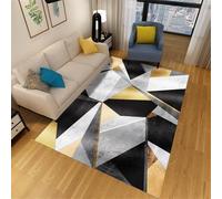 Alfombra para Sala de Estar alfombras largas para Pasillo Sala de Estar sofá Corredor Antideslizante decoración clásica Negra Gris Dorada Alfombra de Campo de fútbol Multicolor Grande XXL 50