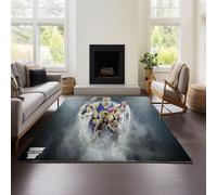 Alfombra para Sala De Estar, Lavable A Máquina, para Dormitorio De Adultos, Grande, Suave, Vintage, para Mesita De Noche, Antideslizante, Decoración De Stephen Curry. (Curry 03,80x120 cm)