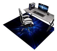 Alfombra para Silla de Ruedas Gaming y Oficina 140 x 160 cm, Base Protectora de Suelo, Alfombrilla para Escritorio, Protector para Laminado y Parqué