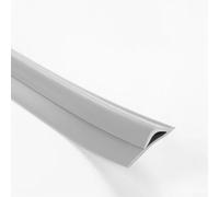 Alfombra para tira de borde para una transición de suelo sin costuras entre alfombras y azulejos o laminado, tira de transición antideslizante de TPE, 2 m x 2 m gris