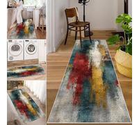 Alfombra Pasillo Larga Alfombras Antideslizante de Cocina Lavables Alfombra Entrada Casa 120 x 200 cm, Alfombras de Pasillo Extra Larga, Lavable, para Sala de Estar, Dormitorio, Lavandería, Cocina